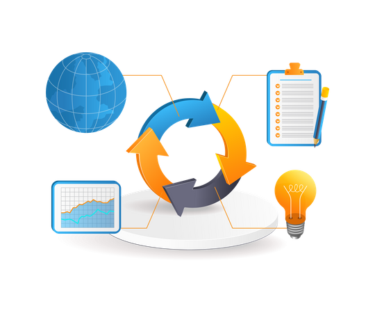 Infographie commerciale  Illustration