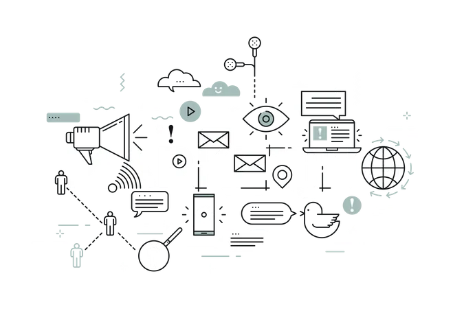 Marketing d'entreprise  Illustration