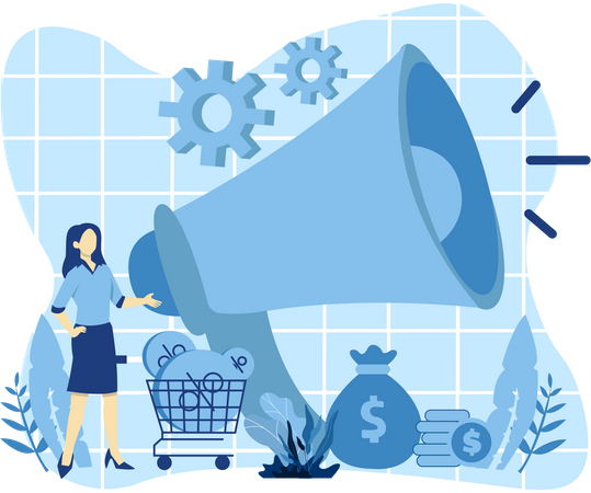 Marketing d'entreprise  Illustration