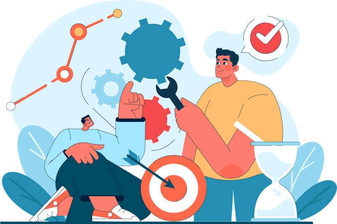 Gestion du marketing d'entreprise  Illustration