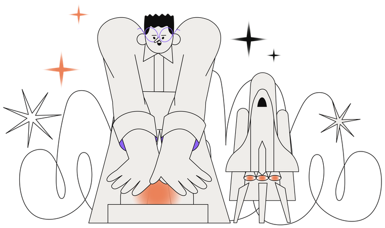 Démarrage d'entreprise  Illustration