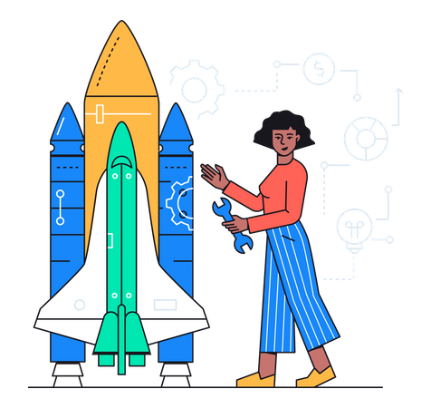 Démarrage d'entreprise  Illustration