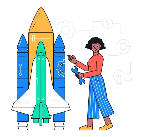 Démarrage d'entreprise  Illustration