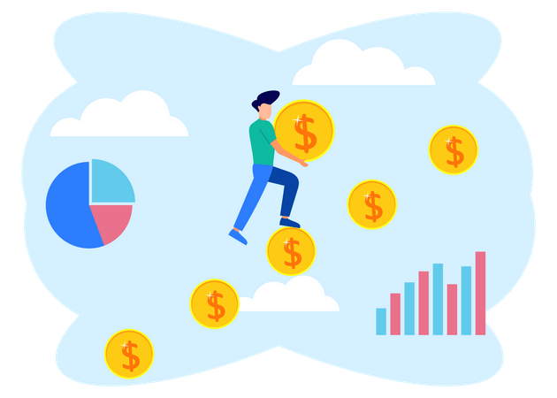 Croissance du démarrage d'entreprise  Illustration