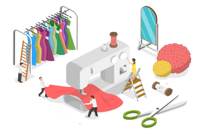 Entreprise textile  Illustration