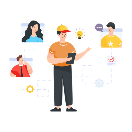 Entretenir la relation avec les clients en ligne  Illustration