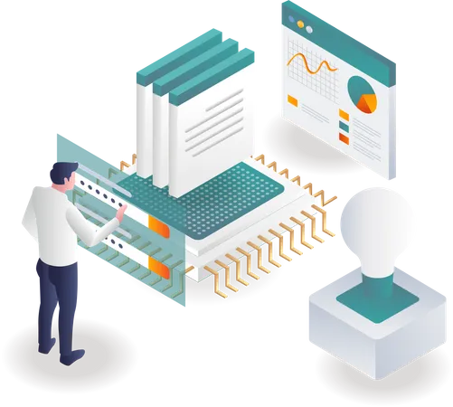 Entsperren Sie das Datenpasswort auf dem Chip  Illustration