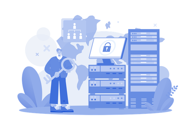 Entwickler findet Sicherheitsrisiken für Serverdaten  Illustration