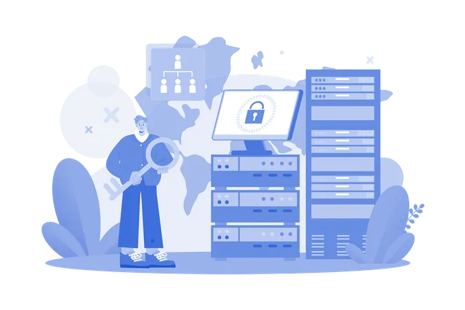 Entwickler findet Sicherheitsrisiken für Serverdaten  Illustration