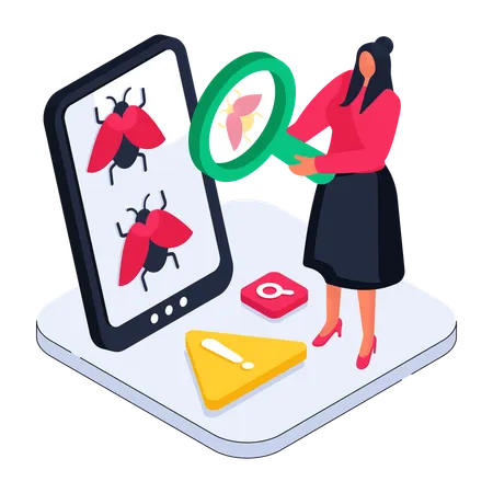Entwicklerin  Illustration