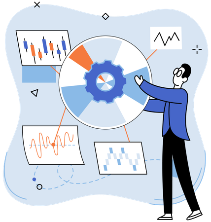 Die Entwicklung fortschrittlicher Analysetools steigert die Effizienz und Effektivität der Datenanalyse  Illustration