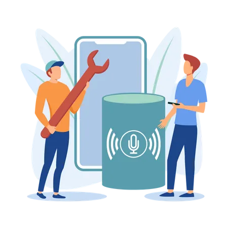 Entwicklung von Smart Speaker-Apps  Illustration