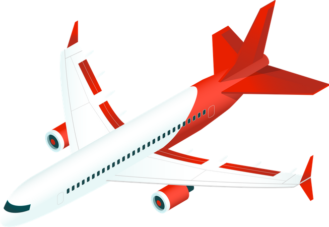 Transporte aéreo  Ilustração