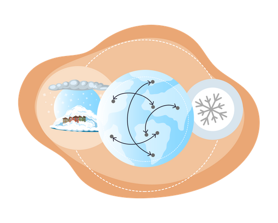 Environmental catastrophe  Illustration