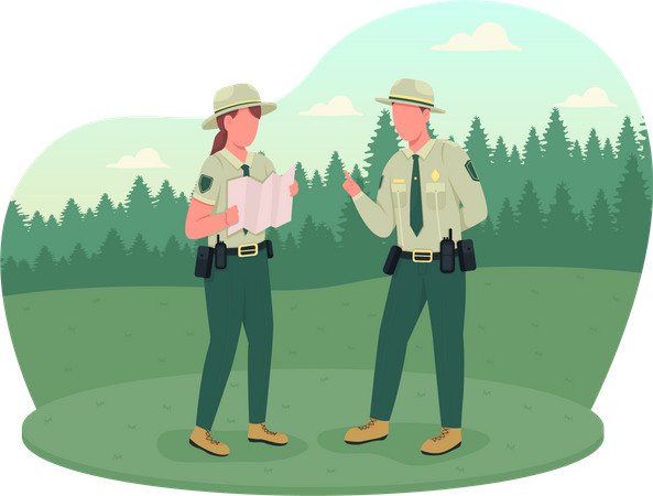 Environmental police  Illustration