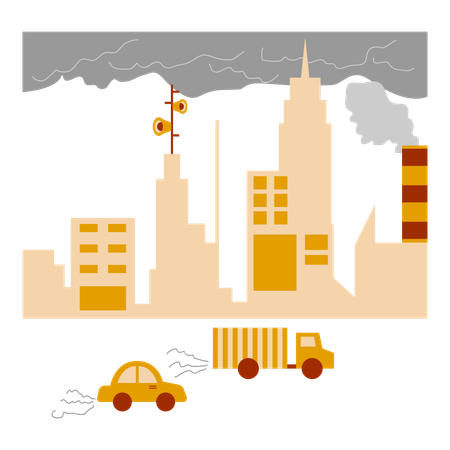 Environmental Pollution  Illustration