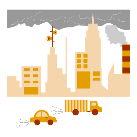 Environmental Pollution  Illustration
