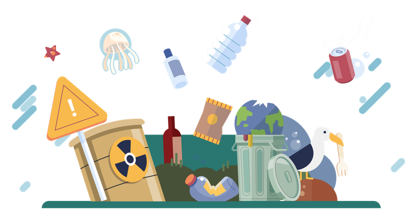 Environmental pollution  Illustration