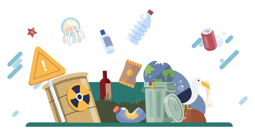 Environmental pollution  Illustration