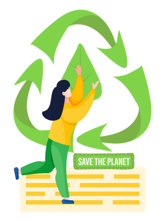 Environmentally friendly products Illustration
