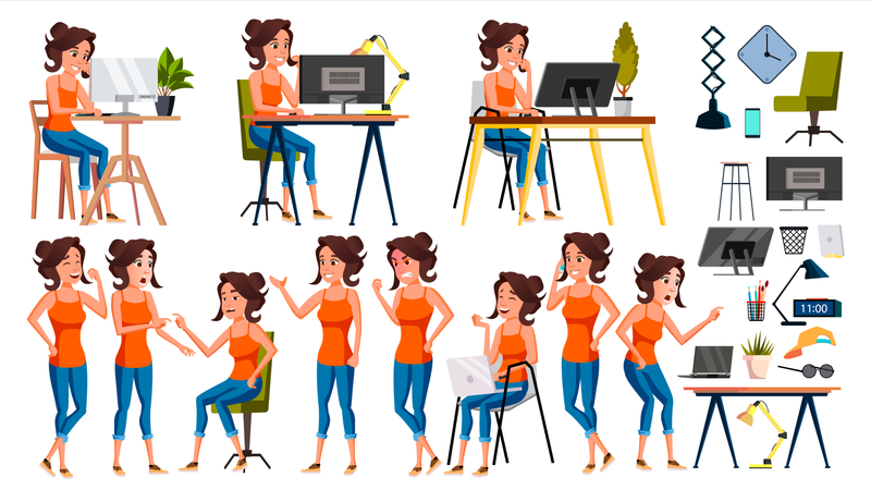 Environnement de bureau  Illustration