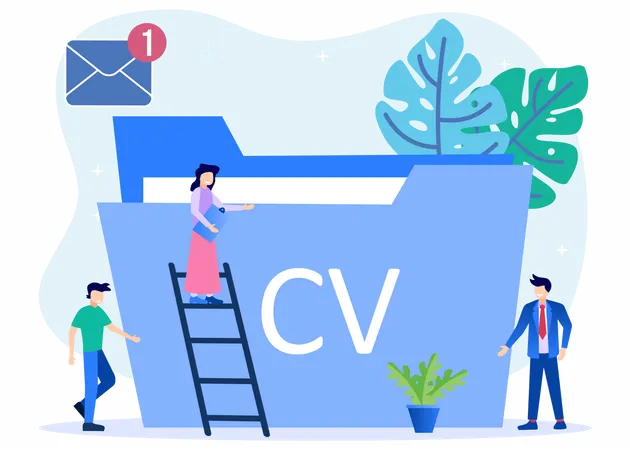 Envoi de cv  Illustration