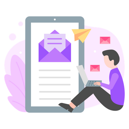 Envoyer des emails  Illustration