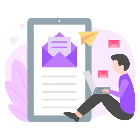 Envoyer des emails  Illustration