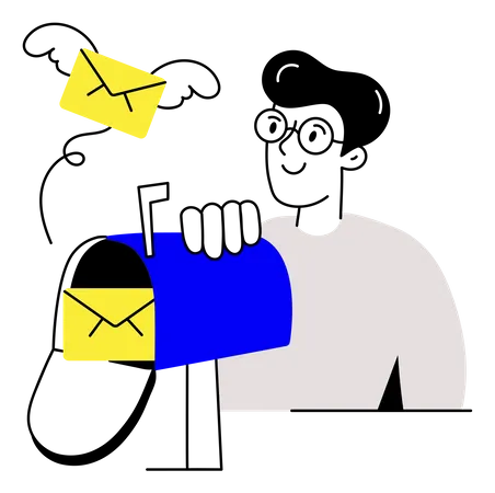 Envoi de mail  Illustration
