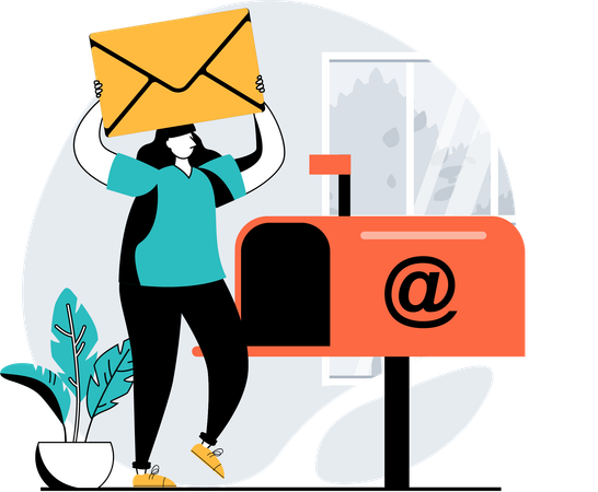 Envoyer un e-mail  Illustration