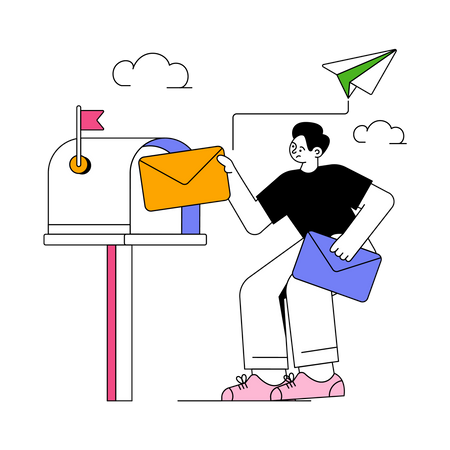 Envoyer un e-mail  Illustration