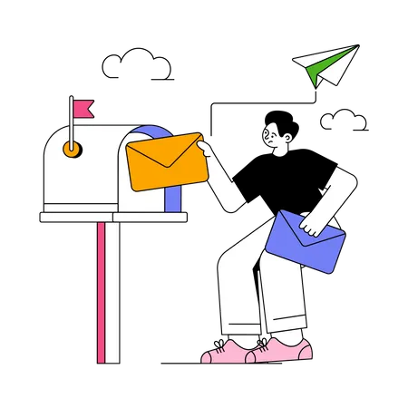 Envoyer un e-mail  Illustration