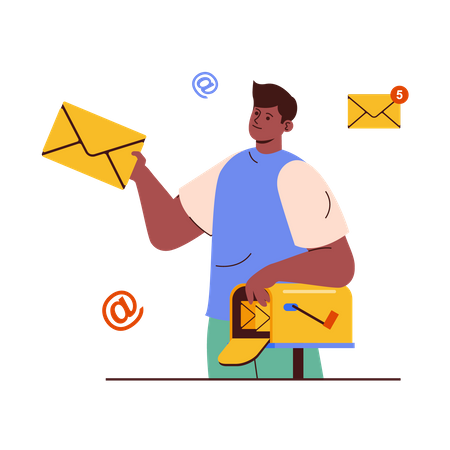 Envoyer un e-mail  Illustration