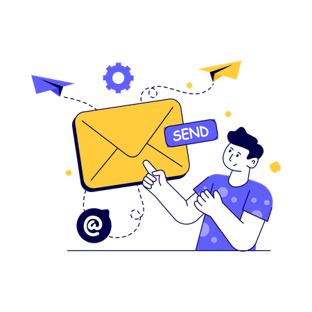 Envoyer un mail  Illustration