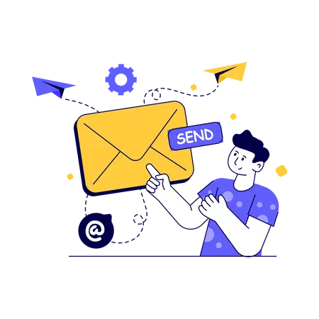 Envoyer un mail  Illustration