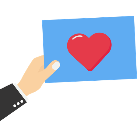 Envoyer une lettre d'amour  Illustration