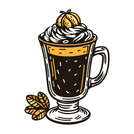 Latté aux épices  Illustration