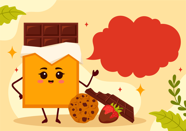 Epicurean Chocolate Day  Illustration