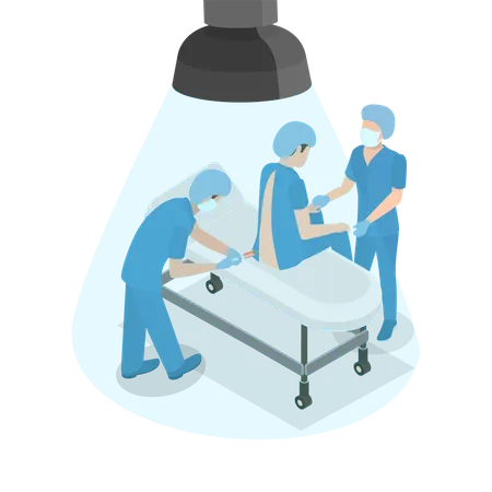3 D Isometric Flat Vector Conceptual Illustration Of Epidural Anesthesia Spinal Injection 일러스트레이션