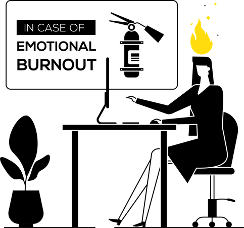 Épuisement professionnel  Illustration