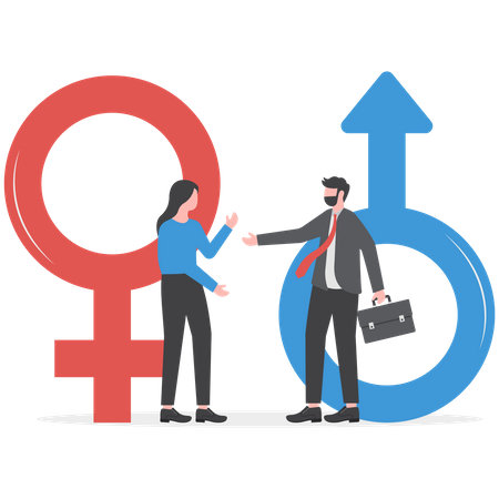Equality between all gender  Illustration