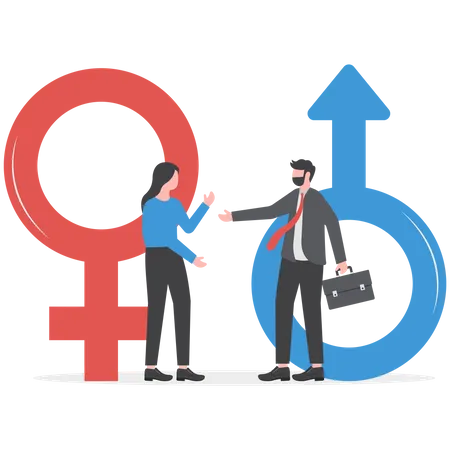 Equality between all gender  Illustration