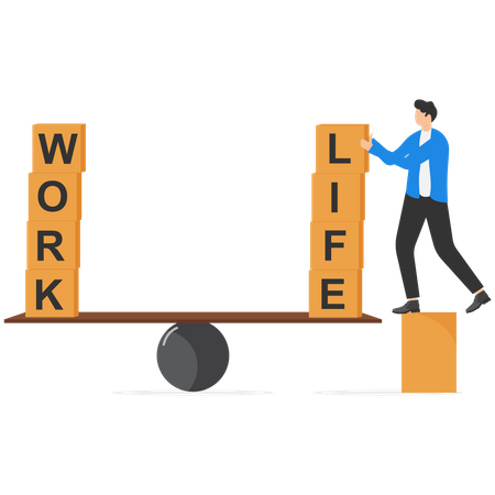 L'équilibre travail-vie  Illustration