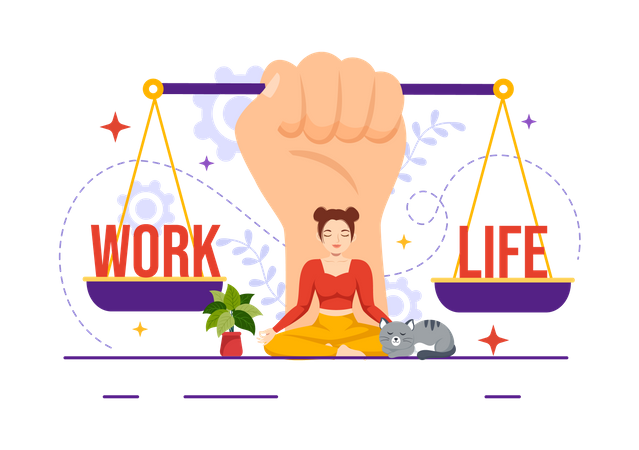 Equilibrio trabajo-vida  Ilustración