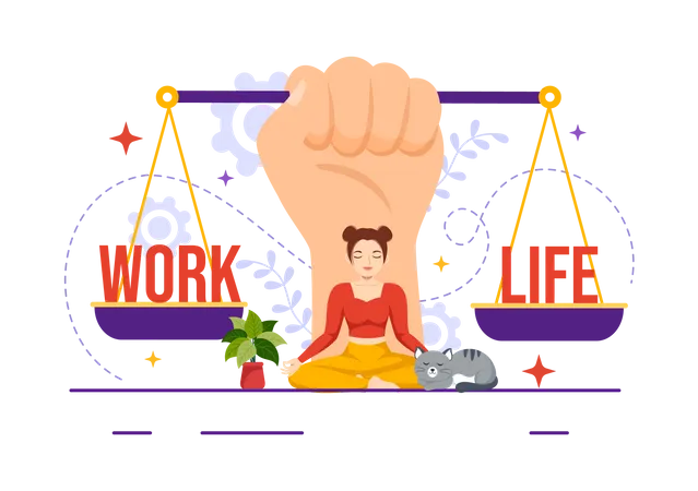 Equilibrio trabajo-vida  Ilustración