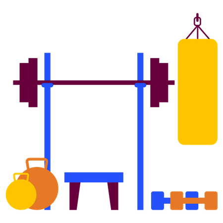 Equipamento de ginástica  Ilustração