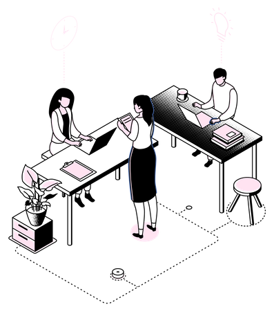 Équipe commerciale  Illustration