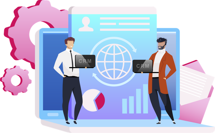 Équipe CRM  Illustration