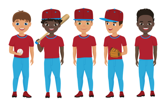 Équipe de baseball  Illustration