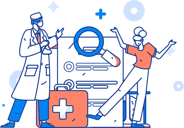 Équipe de médecins  Illustration